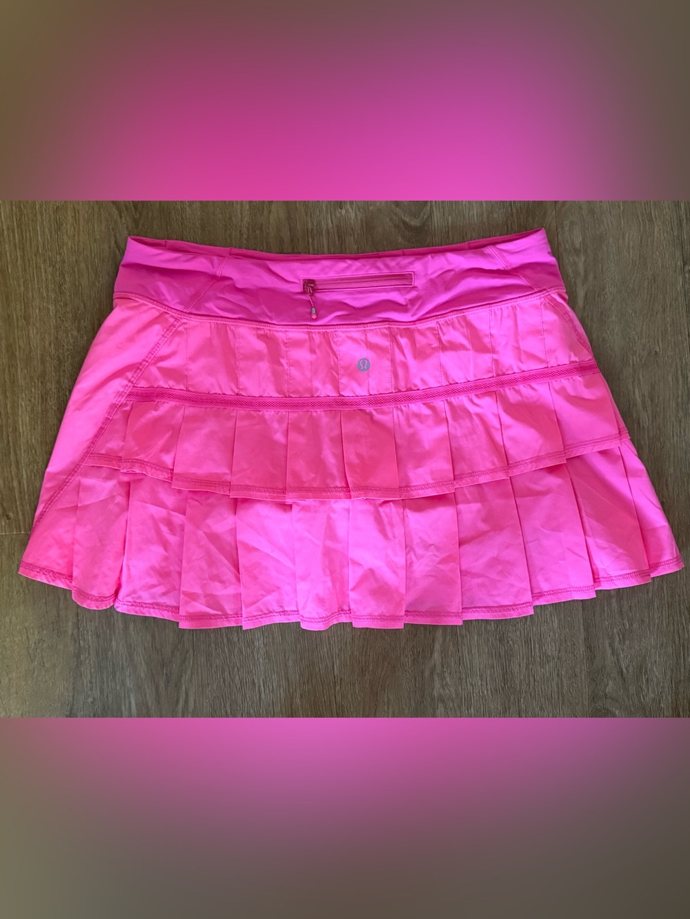 lululemon athletica Bright Pink Tiered Skater Skirt